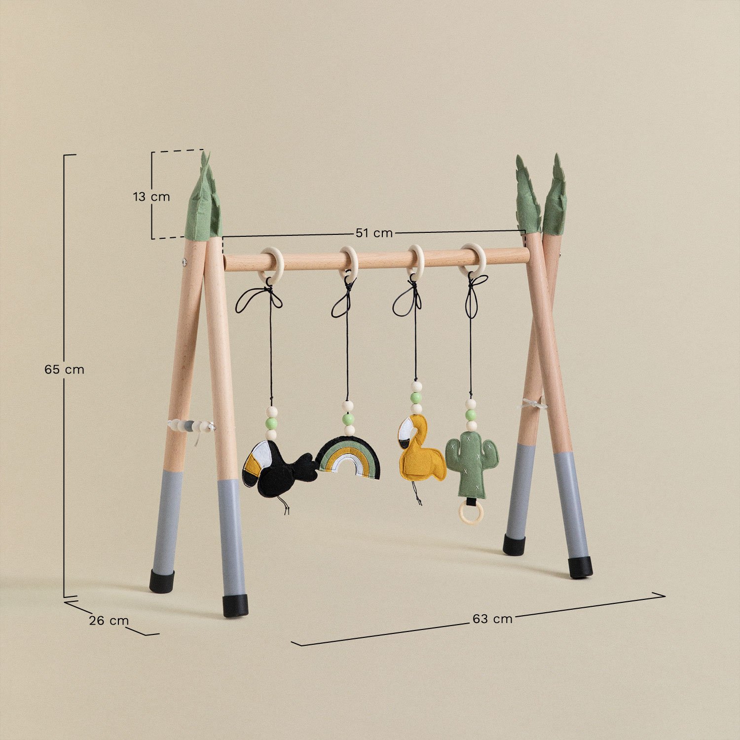 Spielbogen aus Holz Zasari Kids, MA&szlig;E
