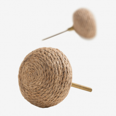 2er Set Knäufe Arteia Jute - Sklum