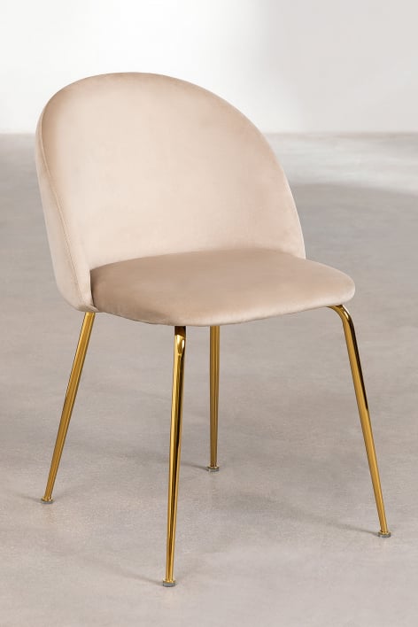 Esszimmerstuhl aus Samt Kana Design