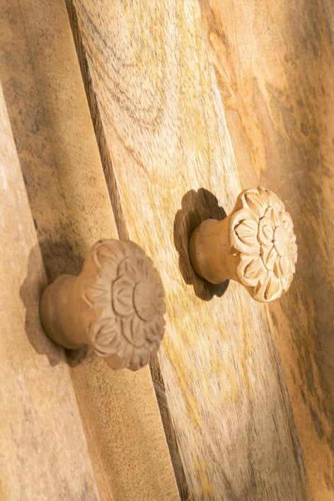 Pack mit 2 Griffen aus Mangoholz Greta
