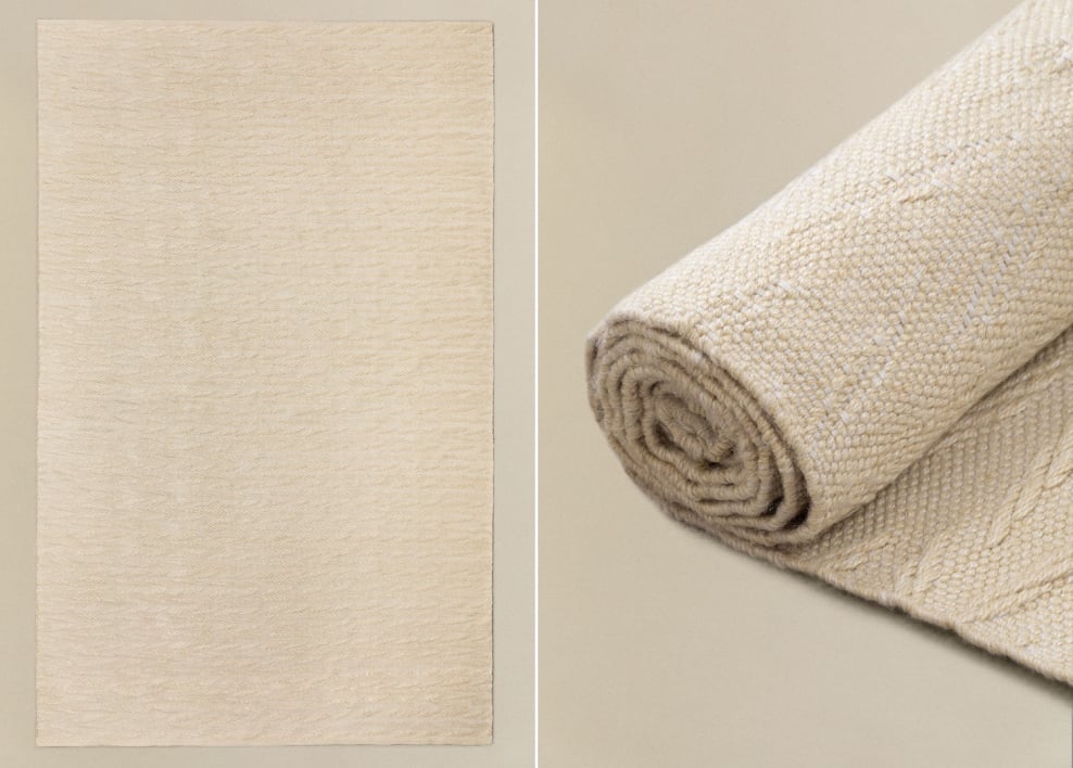 Rechteckiger Außenbereich-Teppich aus Polyethylen Ivaila