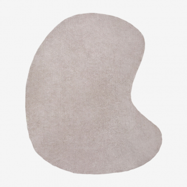 Teppich Aus Baumwolle (290x250 Cm) Francine Helles Grau Taupe - Sklum