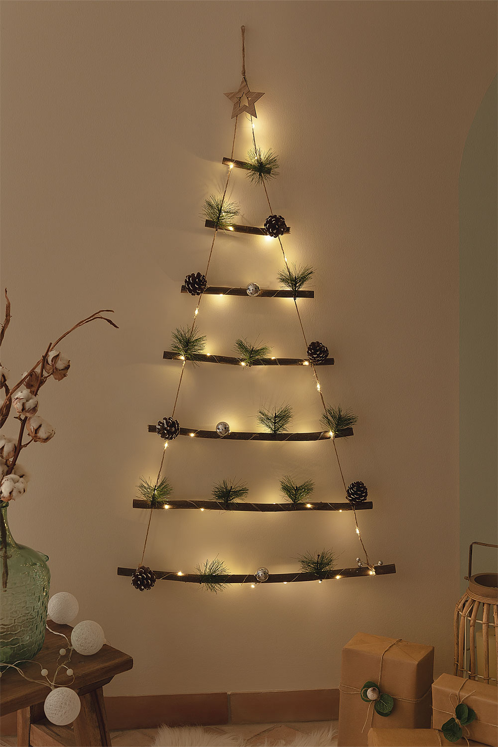 LED Weihnachtsbaum für die Wand Iber