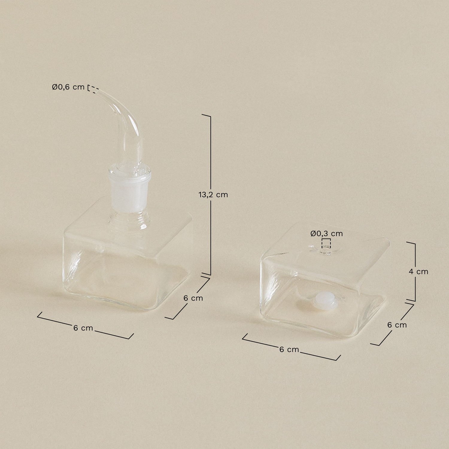 Öl und Essig-Set Cetril, MAßE