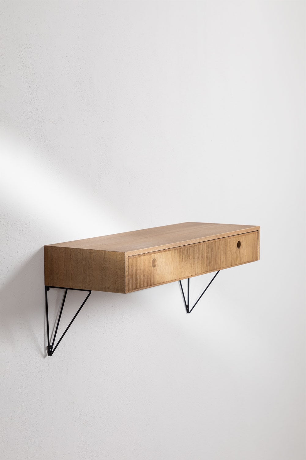 SKLUM Consola de Parede Florens Mdf Preto
