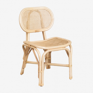 2er-pack Rattan-esszimmerstühle Caleb Natürlich - Sklum
