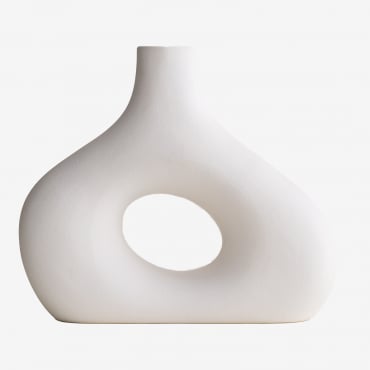 Keramikvase Sabel Weiss - Sklum