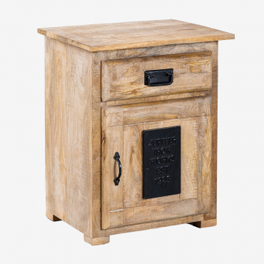 Uain Nachttisch Aus Mangoholz Mango-holz - Sklum