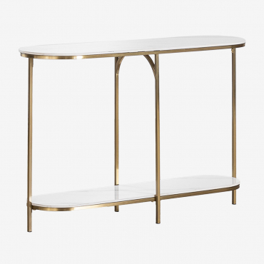 Konsole Aus Stahl Dominik Mattgold - Sklum