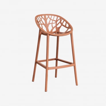 Hoher Hocker Aus Polypropylen Ores Rost & ↑75 Cm - Sklum