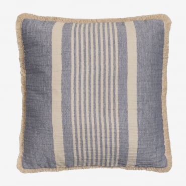 Quadratisches Kissen 45x45 Cm Aus Korjen-baumwolle Lavendel-blau - Sklum