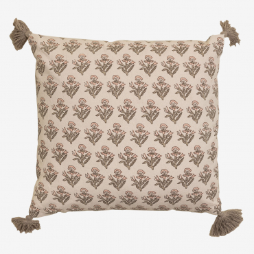 Quadratisches Baumwollkissen (45x45 Cm) Heitor Beige Creme - Sklum