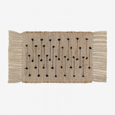 Gozlan-tischset Aus Baumwolle Und Jute Natürlich - Sklum