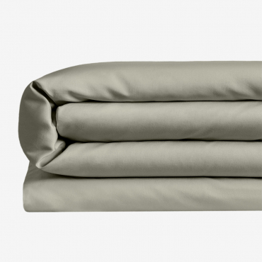 Sampras Satin-bettbezug Mit Fadenzahl 300 Grün Caqui & Bett 150/160cm (240 X 220 Cm) - Sklum