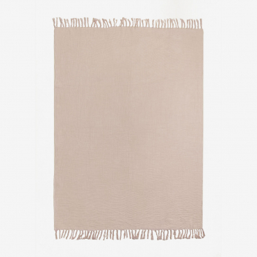 Karierte Decke Aus Baumwollchiffon (185 X 125 Cm) Eloi Helles Make Up - Sklum