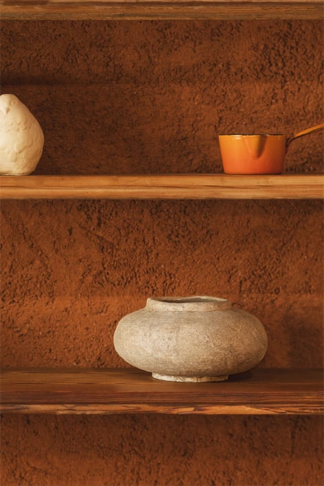 Dekorativer Terrakotta-Vase Agnon