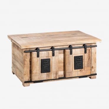 Uain Couchtisch Aus Mangoholz Mango-holz - Sklum