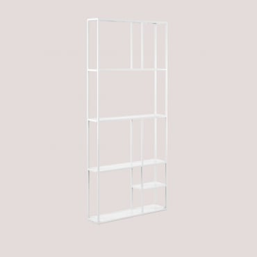 Modulares Wandregal Aus Stahl (80 Cm) Thura Gardenia Weiß - Sklum