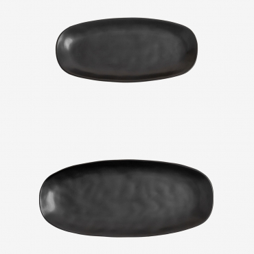 2er Set Schalen Belvere Schwarz - Sklum
