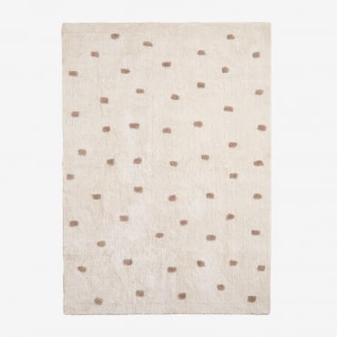 Jankiel Kids Baumwollteppich 170x125 Cm Braun Weizen - Sklum