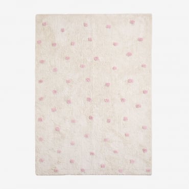 Baumwollteppich (170x120 Cm) Jankiel Kids Rosa Magnolie - Sklum