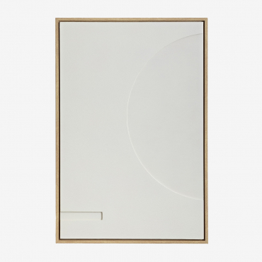 Dekoratives Reliefgemälde Von (60x90 Cm) Iridionne Weiss - Sklum