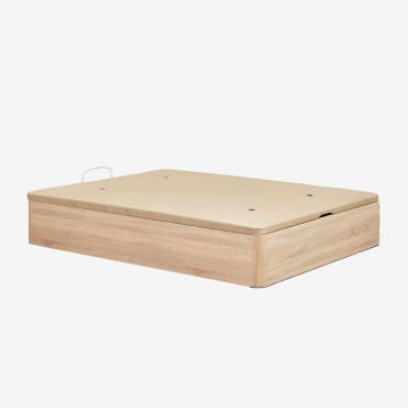 Uferyn Faltbares Canapé Aus Holz Braun Natur & 160 X 200 Cm - Sklum