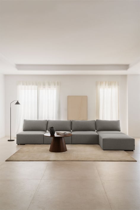 4-teiliges modulares Sofa mit Kata-Hocker