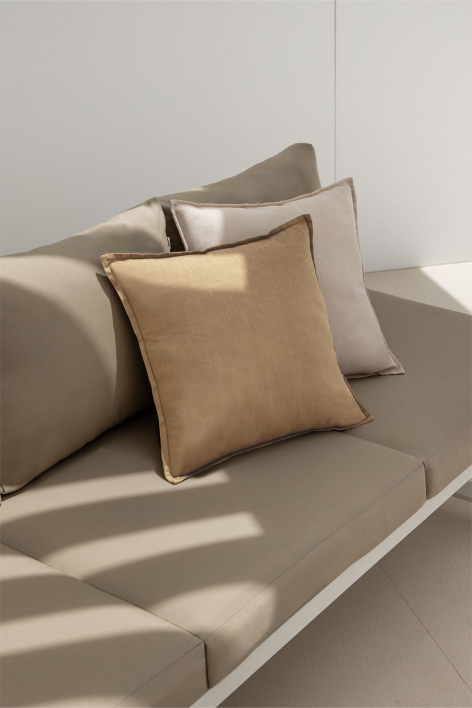 Quadratisches Kissen 45x45 cm aus Baumwolle Elezar