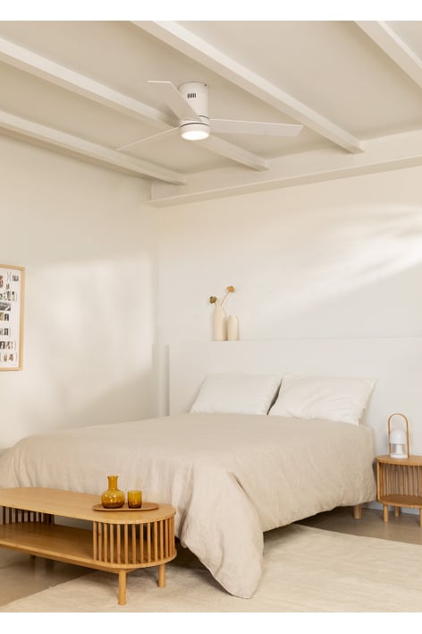 CREATE - WIND MINIMAL - Leiser Deckenventilator 40W Ø132 cm mit 15W LED-Licht