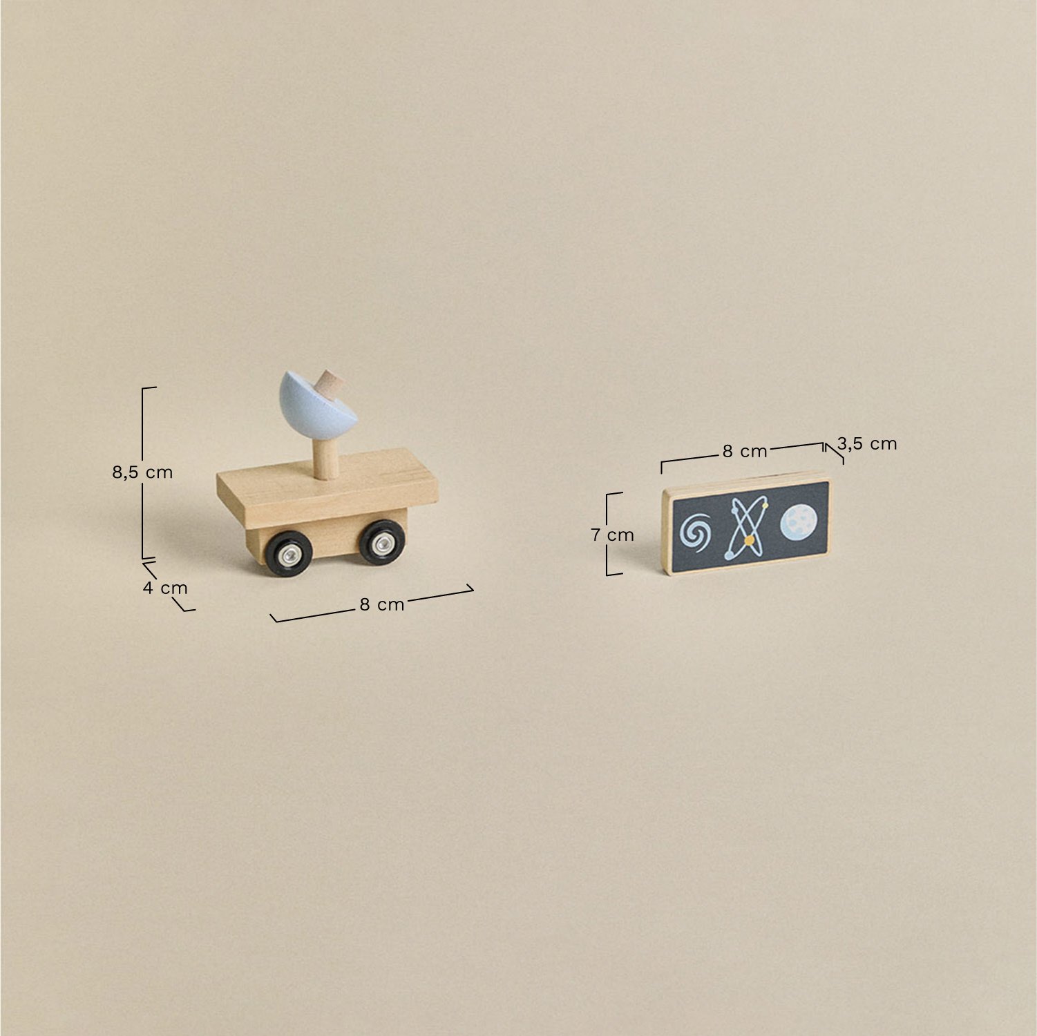 Apirelo Kids Multiaktivitäts-Holzrakete, MAßE