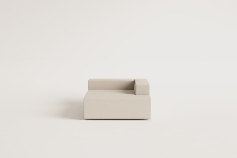 Rechtes Chaiselongue-Modul für das modulare Sofa Bruna