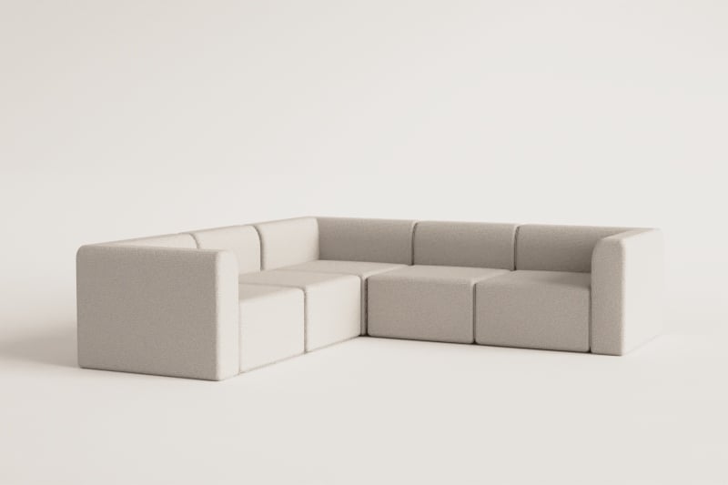 5-teiliges modulares Ecksofa Fogler