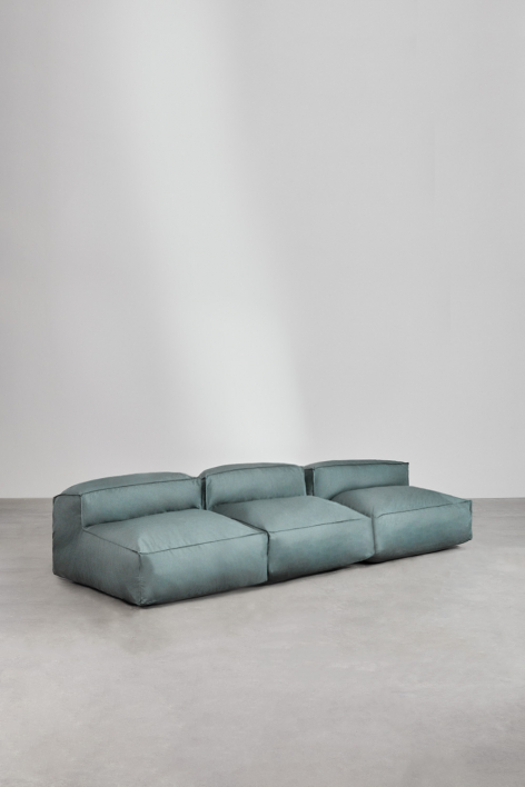 Modulares 3-Sitzer-Sofa Dojans - Grün Éter