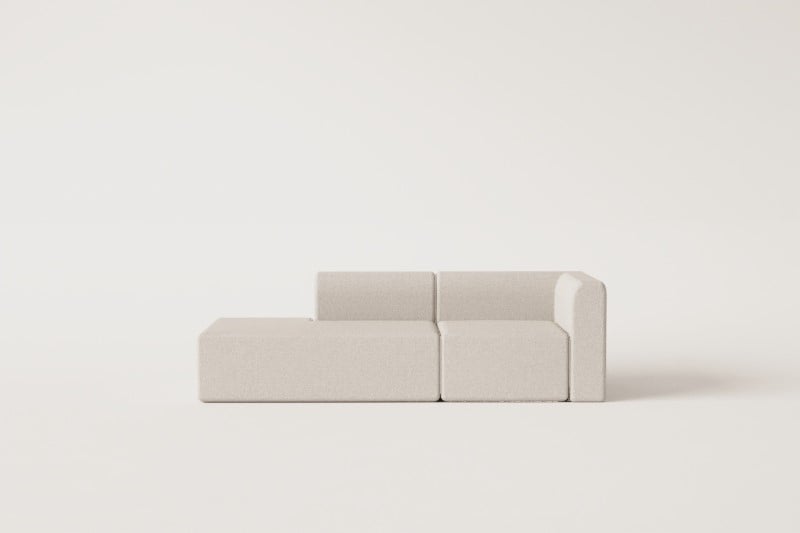 2-teiliges modulares Ecksofa Fogler mit Chaiselongue links