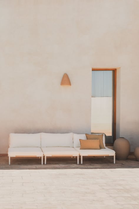 Dreiteiliges modulares Gartensofa Roubly