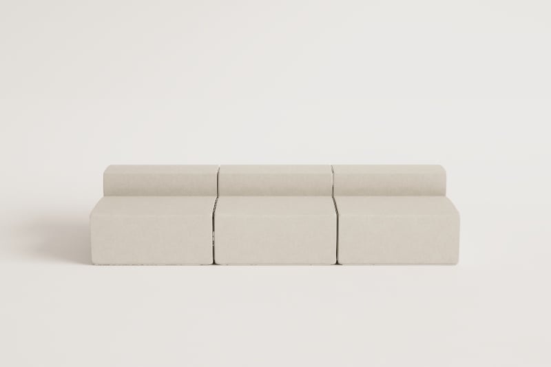 Dojans 3-teiliges modulares Gartensofa