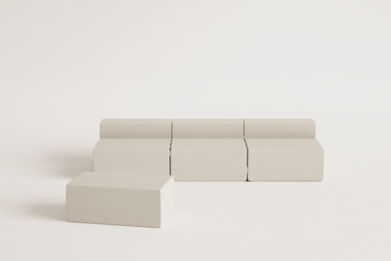 Dojans 3-teiliges modulares Sofa und Pouf