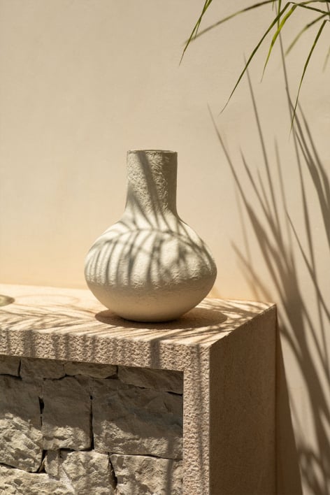 Dekorative Bastelvase aus Arganil-Pappmaché