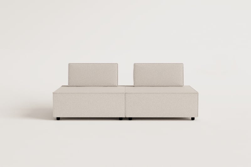 2-teiliges modulares Sofa aus Vermont-Stoff