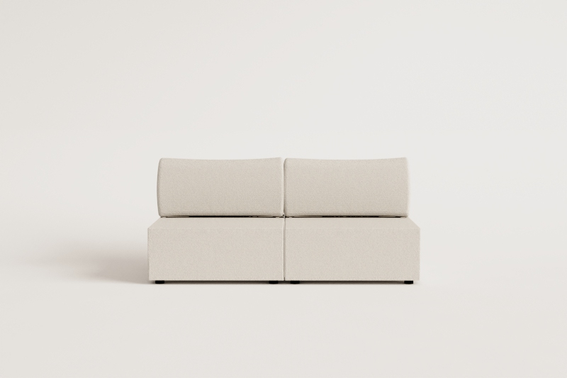 2-teiliges modulares Sofa aus Samt Kata