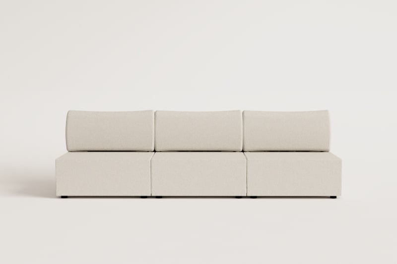 3-teiliges modulares Sofa aus Samt Kata