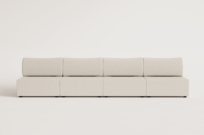 4-teiliges modulares Sofa aus Samt Kata