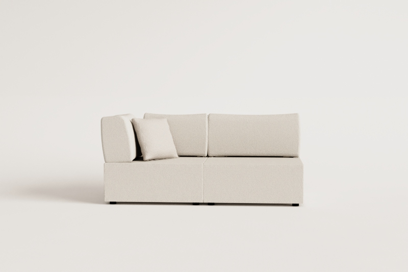 2-teiliges modulares Sofa aus Samt Kata