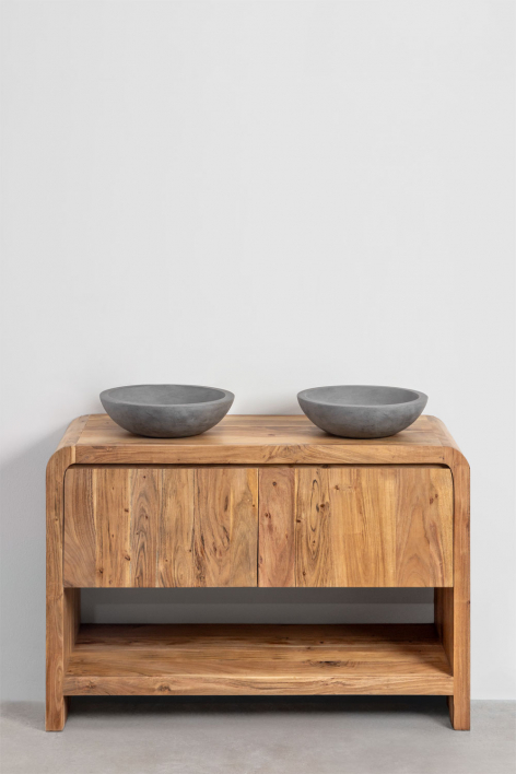 Vacry Badezimmermöbel-Set aus Holz - Akazie Braun