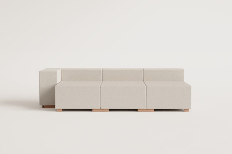 3-teiliges modulares Sofa mit 1 Armlehne Robert