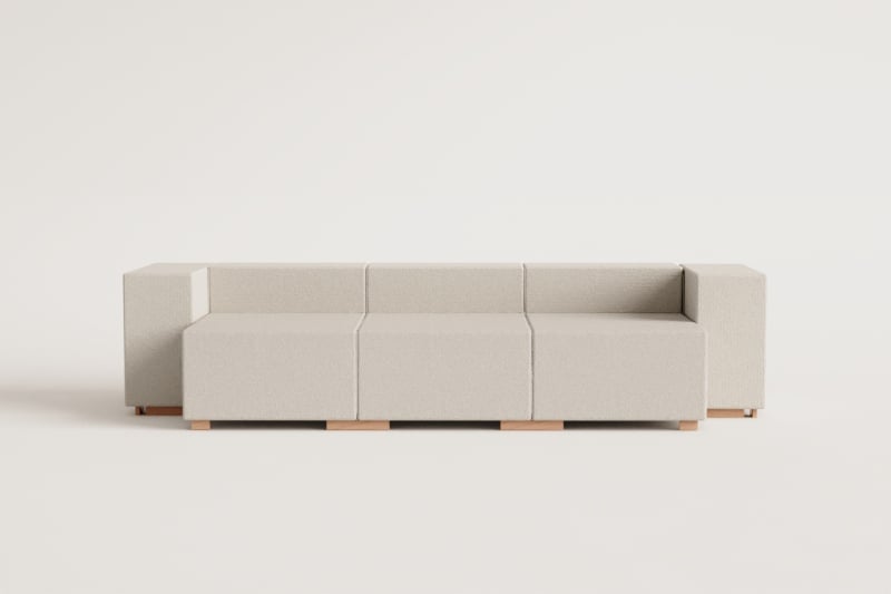 3-teiliges modulares Sofa mit 2 Armlehnen Robert