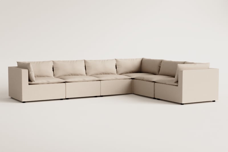 Estefan Style 6-teiliges modulares Sofa 