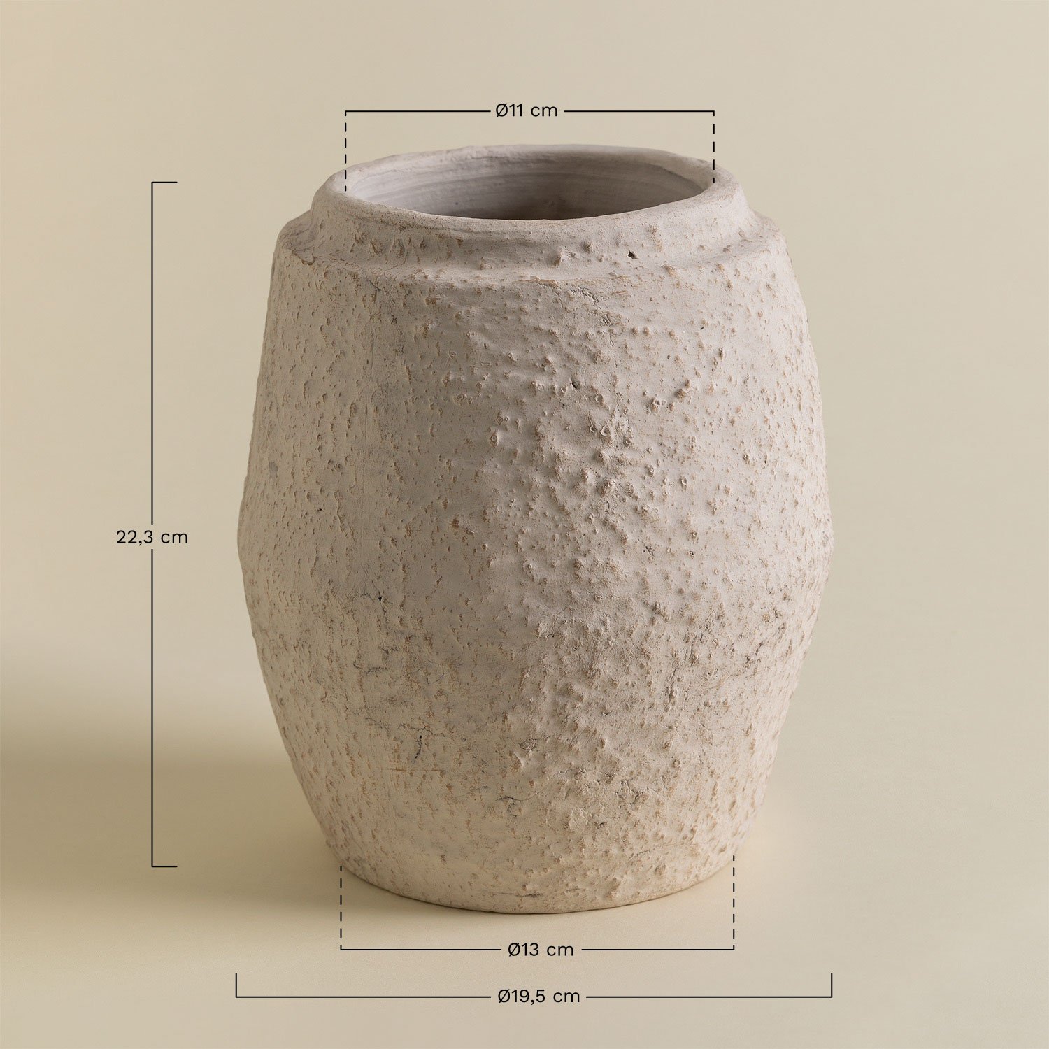 Dekorativer Terrakotta-Vase Camryn, MAßE