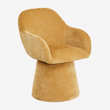 Erica-sessel Chenille Senf - Sklum